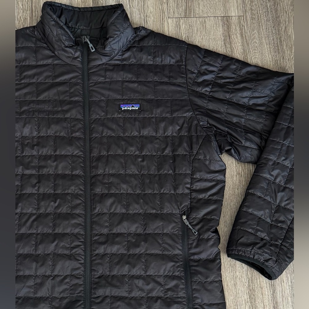 Patagonia Nano Puff Jacket Mens XL Black Puffer Coat Primaloft Great Condition